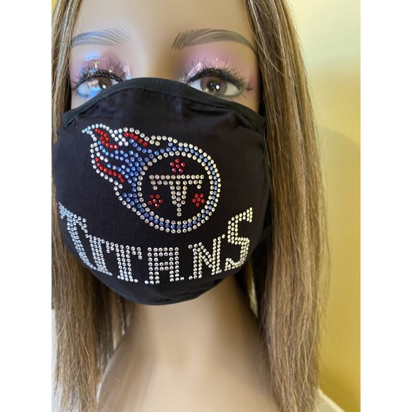 Tennessee Titans Bling Rhinestone Face Mask - Picture 8 of 11